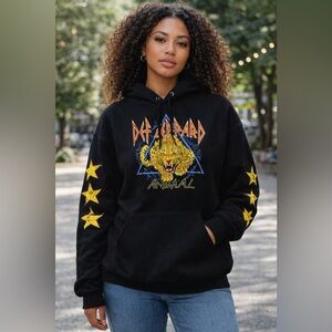 Def Leppard Animal Graphic Hoodie Unisex